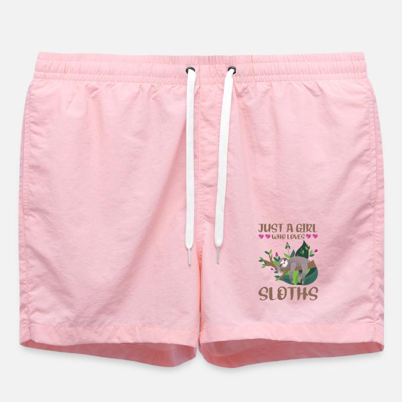 Faultier - Badeshorts - Pink