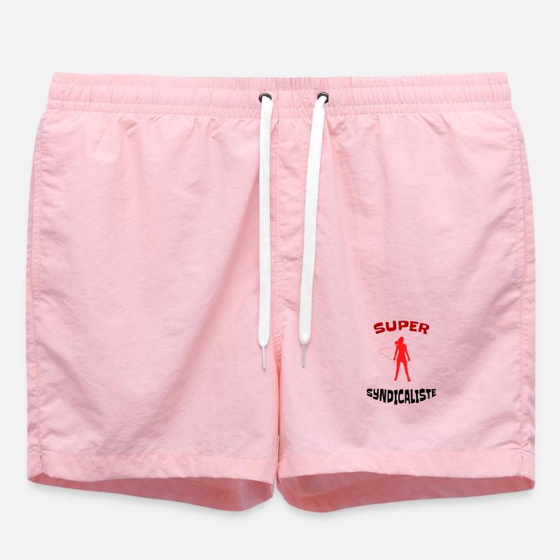 Super Gewerkschafter - Idee Geschenk gewerkschaftliche - Badeshorts - Pink