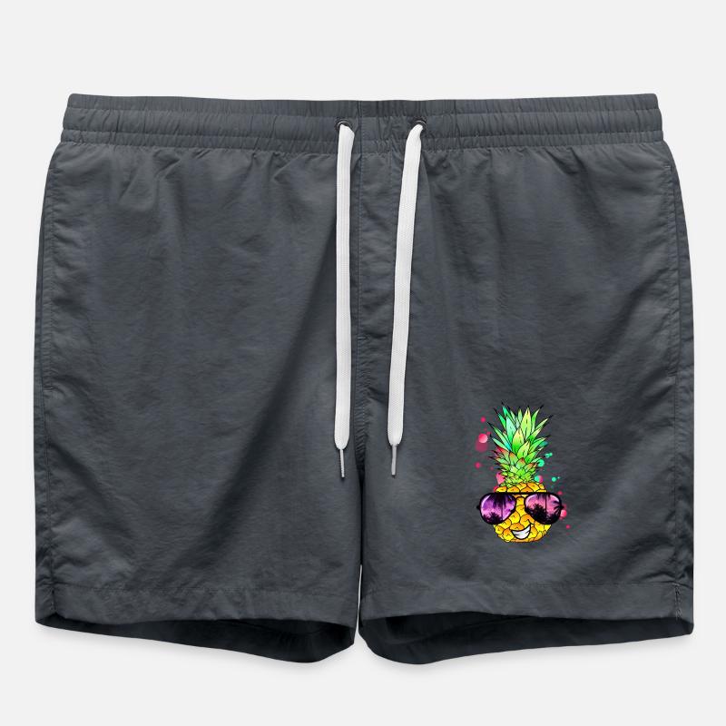 Ananas cool bunt spritzig - Badeshorts - Pink