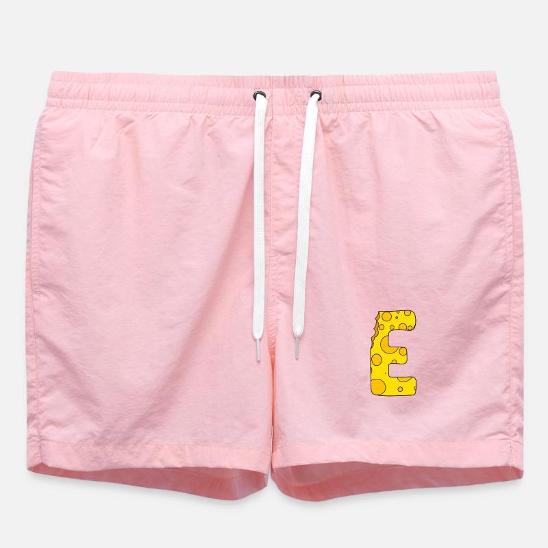 Letter E - Swim Trunks - pink