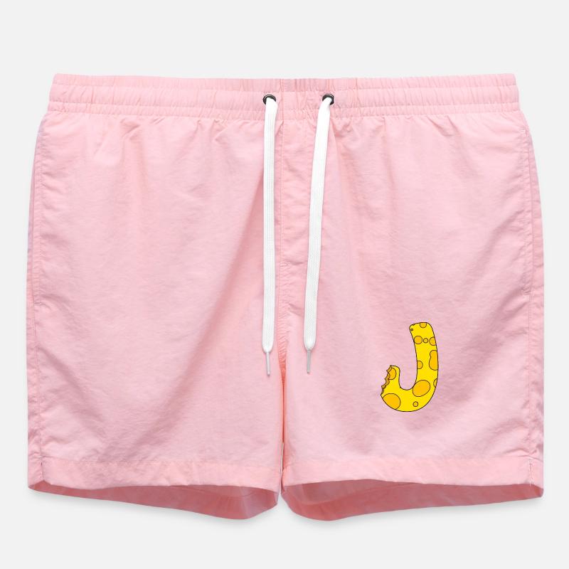 Letter J - Swim Trunks - pink