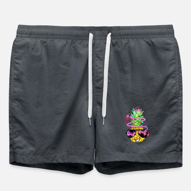 Ananas cool bunt spritzig - Badeshorts - Pink
