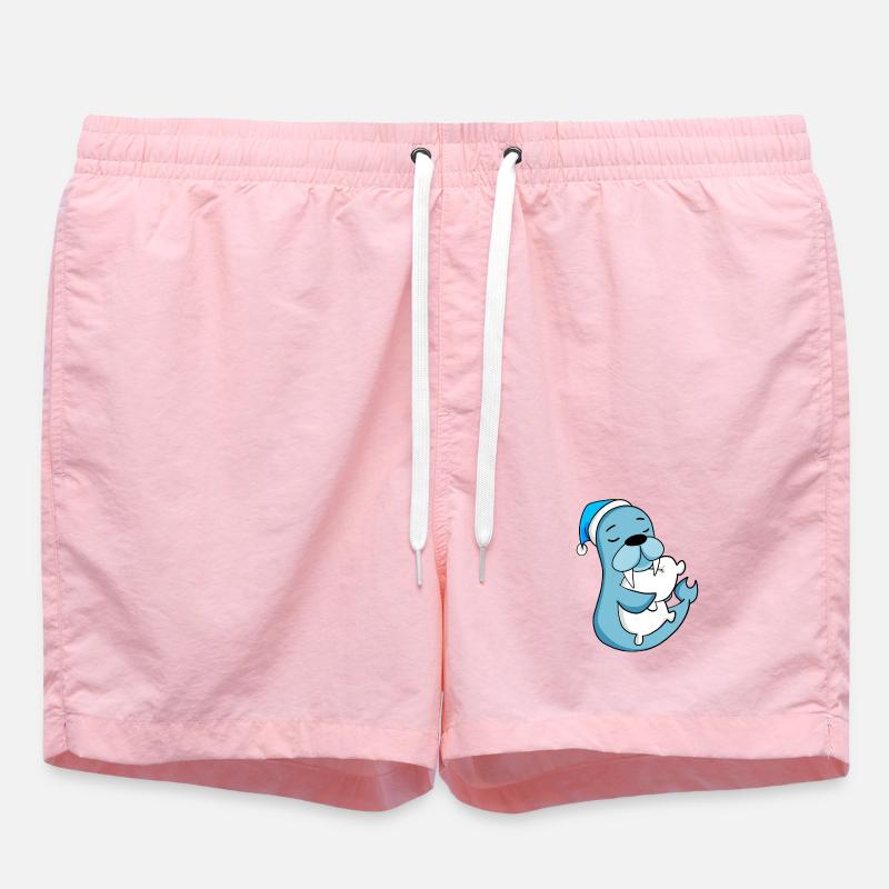 Seelöwe - Badeshorts - Pink