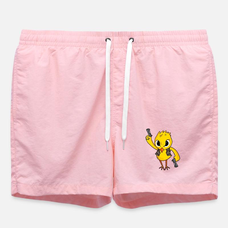 Chicks with pistol - Swim Trunks - pink