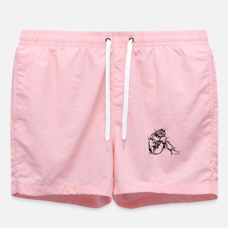 Deuil Dépression - Short de bain - rose