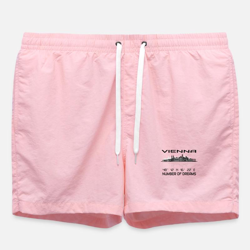 Coordonnées GPS Capital Vienna Skyline - Short de bain - rose