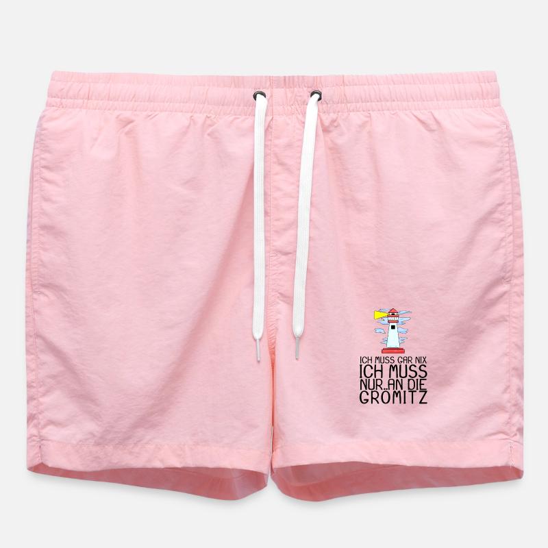 Grömitz Spruch Sprüche - Badeshorts - Pink