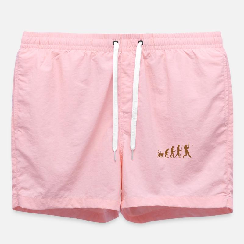 Baseball Evolution - Swim Trunks - pink