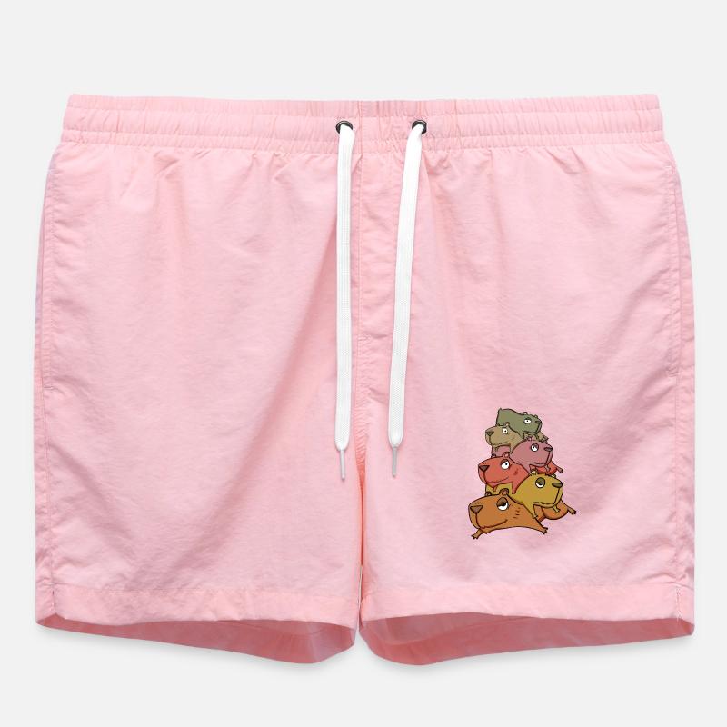 Capybara pile capybara - Short de bain - rose