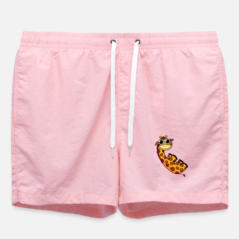 Giraffe Safari - Badeshorts - Pink