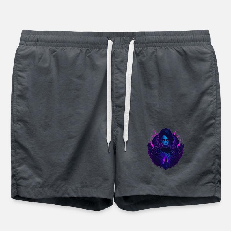 Devil Gothic Seduction Girl - Swim Trunks - undefined