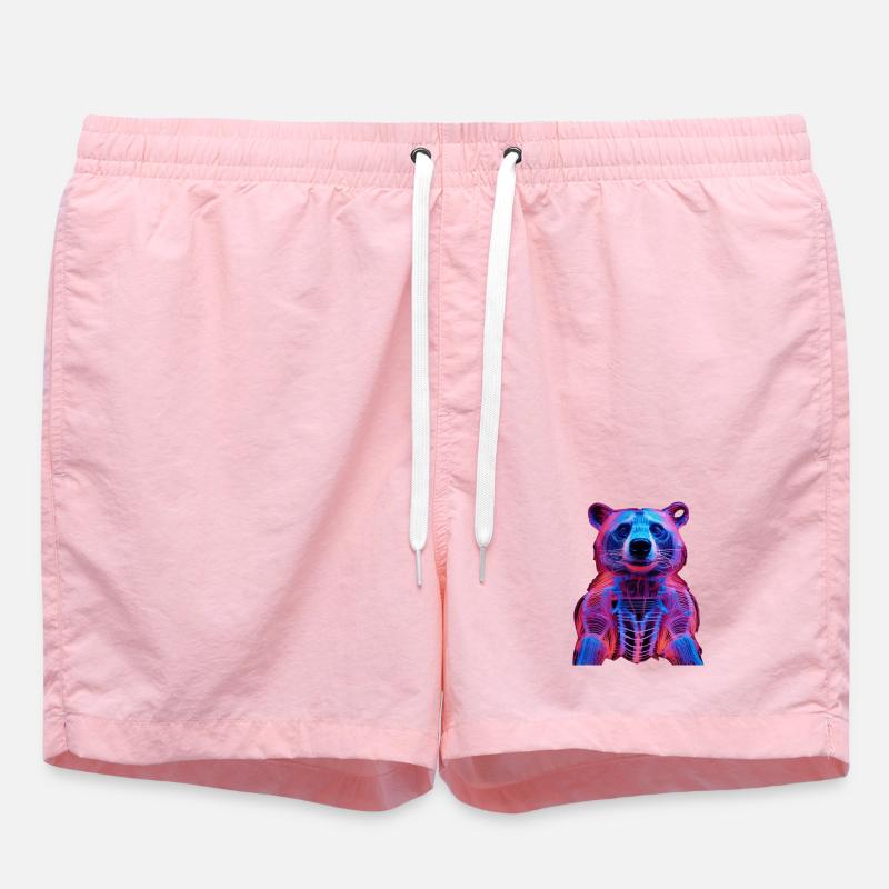 Conception de scarabée cerf-volant néon - Short de bain - rose