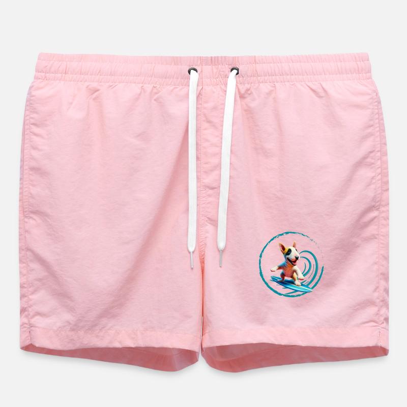 Surf Bull Terrier - Short de bain - rose