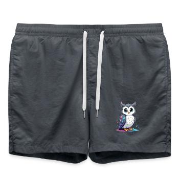 Niedliche Manga Eulenkunst für Kinder - Badeshorts -  - Vorne