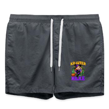Witch with herbs and magic wand - Swim Trunks -  - Front