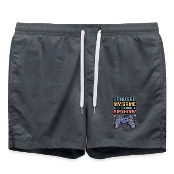 Citation de jeu amusante d’anniversaire gamer - Short de bain -  - Devant