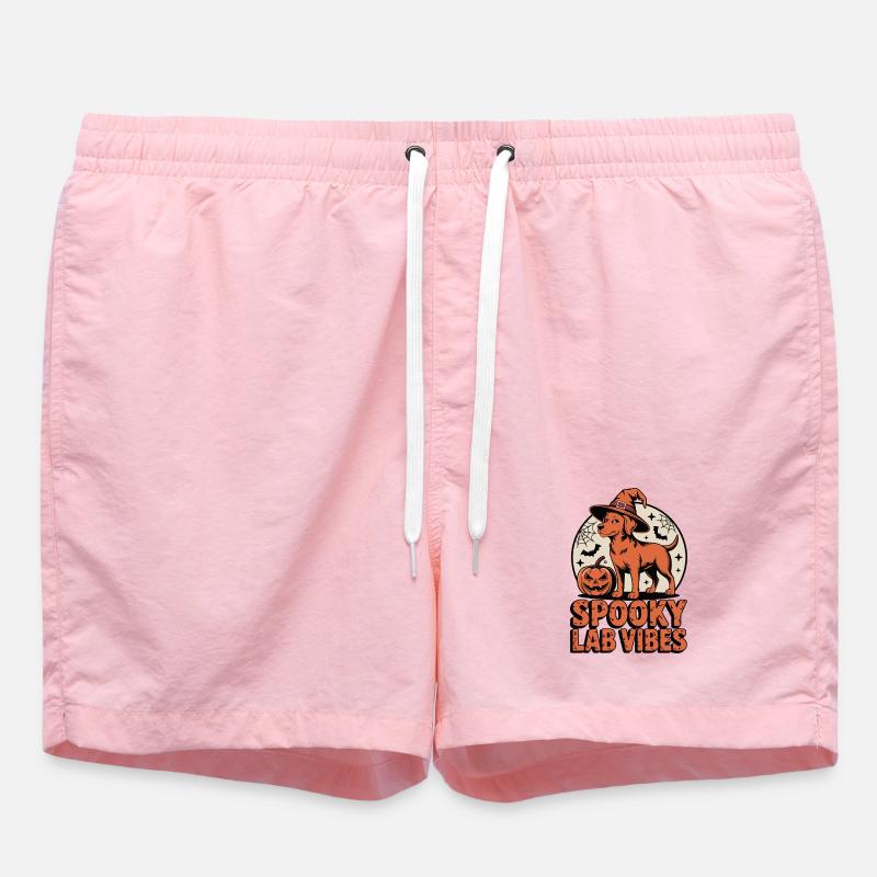 Effrayant Foxred Labrador Halloween - Short de bain - rose