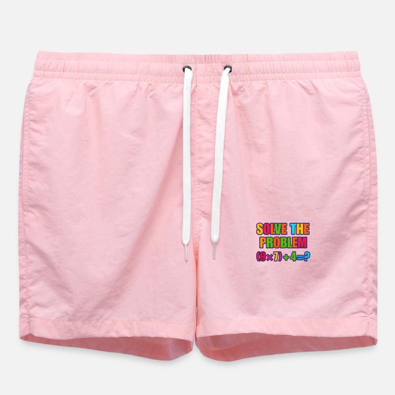 67 Meme, löse das Mathe-Rätsel - Badeshorts - Pink