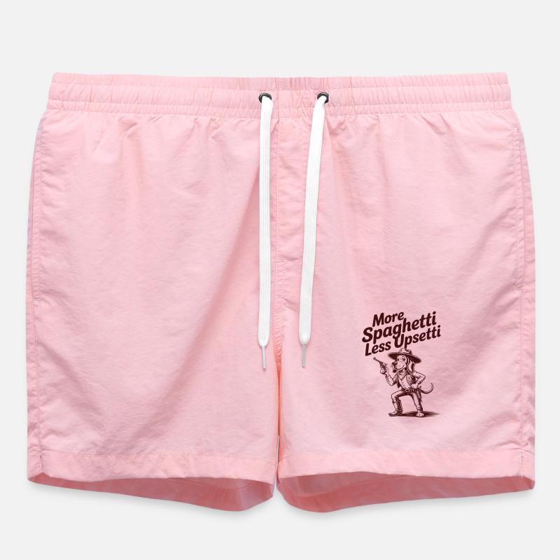 Plus de spaghettis, moins d’upsetti - Short de bain - rose