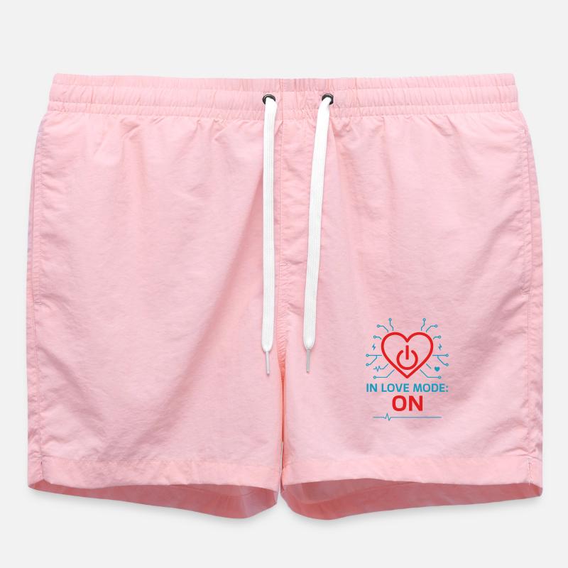 Computer scientist in love, technician - Swim Trunks - pink