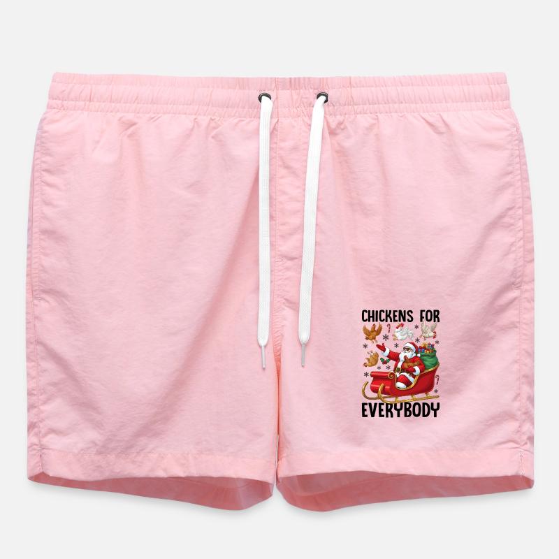 Des poulets pour tout le monde - Short de bain - rose