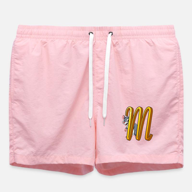 BUCHSTABE M - Badeshorts - Pink