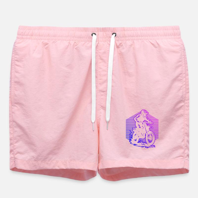 Conception compacte du motocross - Short de bain - rose