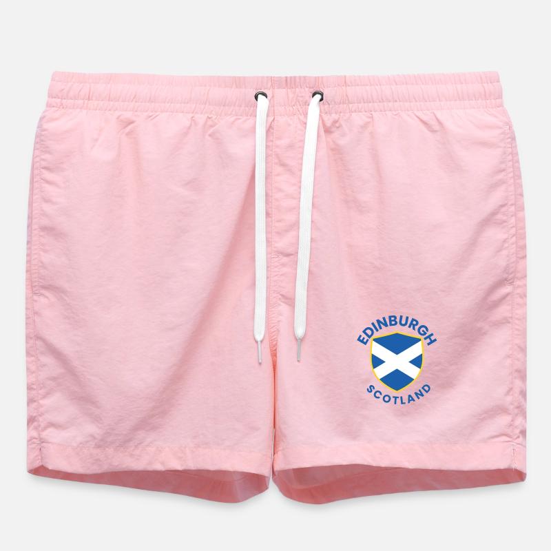 Blason de l’Écusson d’Édimbourg, Écosse - Short de bain - rose