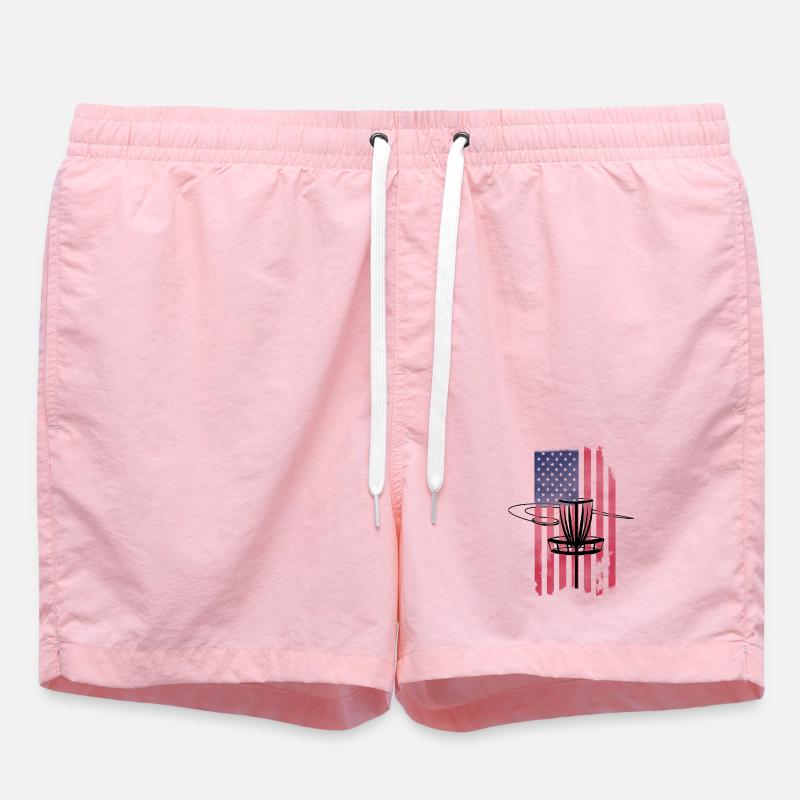Drapeau Disc Golf USA - Short de bain - rose