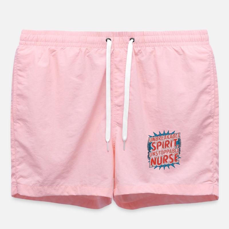 ER Nurse Unbreakable Spirit Unstoppable Paramedic - Short de bain - rose