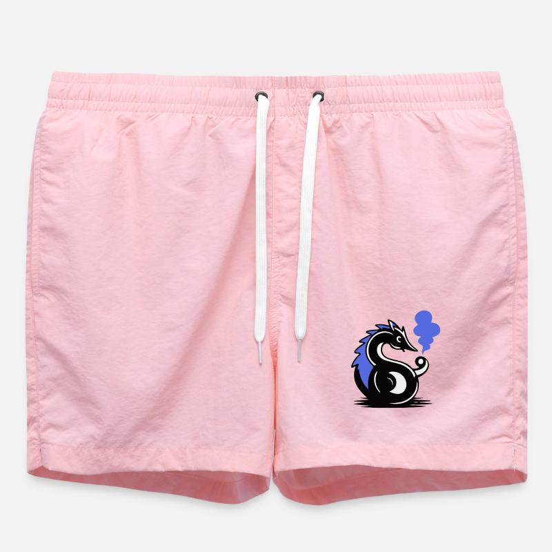 Blauer Glut-Seepferdchen - Badeshorts - Pink