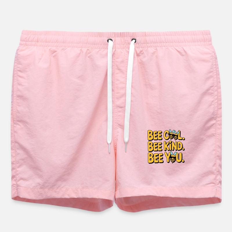 Bee Cool Bee Kind Bee You - Badeshorts - Pink