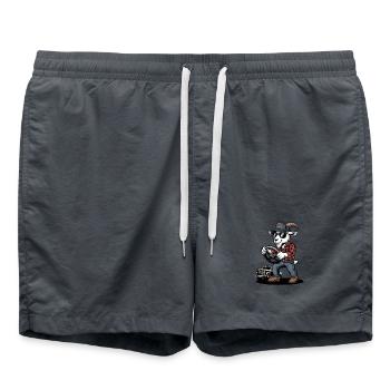 Lässige Ziegen Trucker Cartoon Fahrer - Badeshorts -  - Vorne