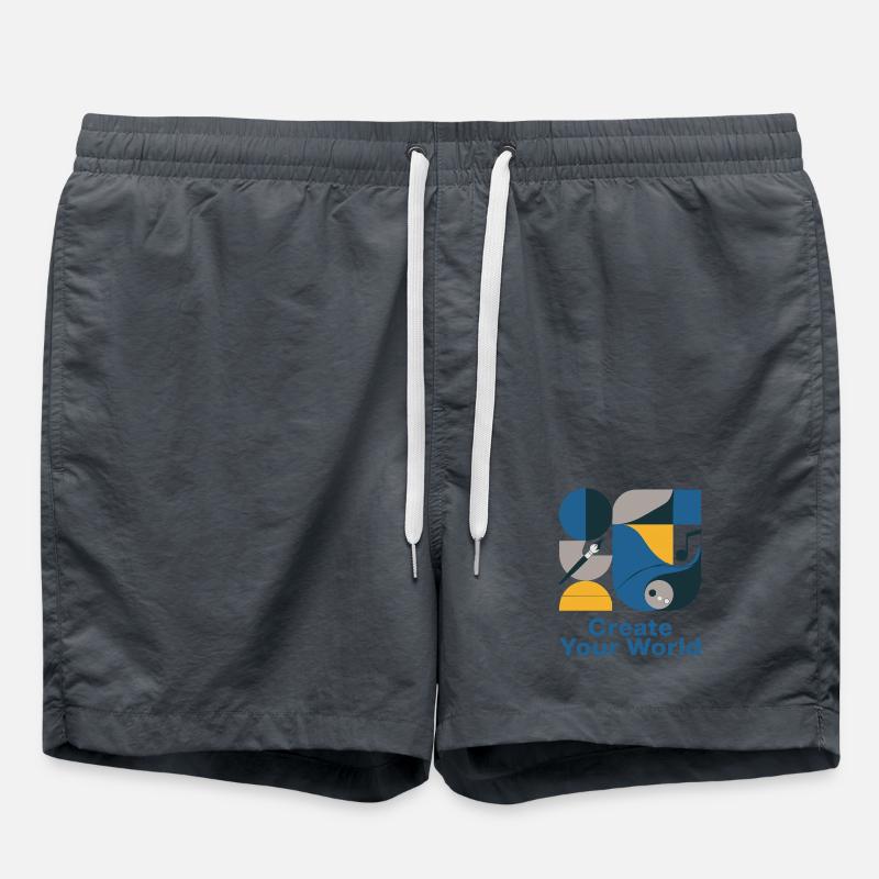World Creator Abstract Palette - Swim Trunks - undefined