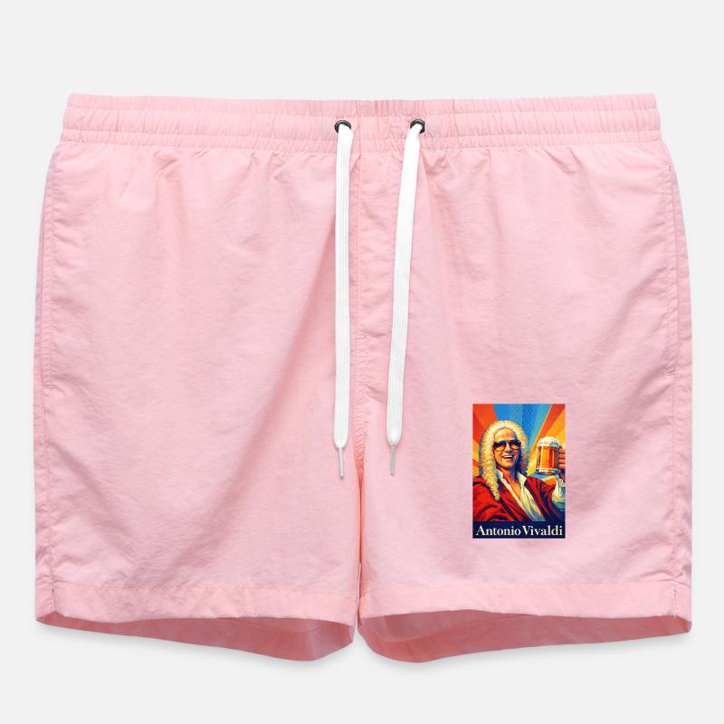 Vivaldi Beer Pop Art - Short de bain - rose
