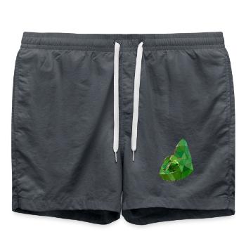Art géométrique caméléon low poly - Short de bain -  - Devant