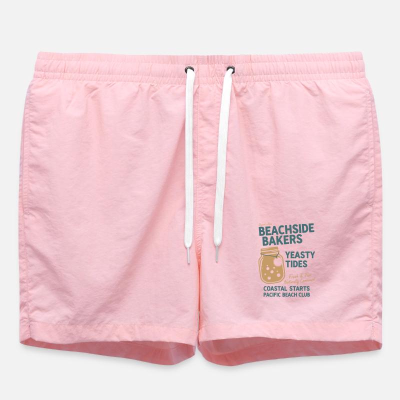 Sourdough Bread Baking Aesthetics Design - Swim Trunks - pink