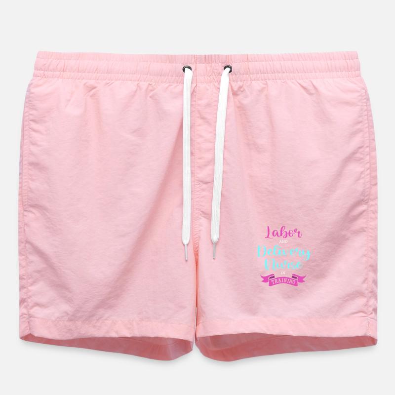 Hebamme Entbindung - Badeshorts - Pink