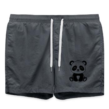 Bébé Panda mignon – Noir & Blanc - Short de bain -  - Devant