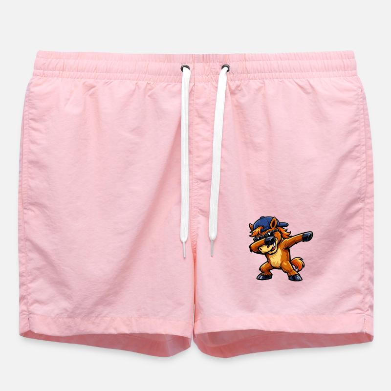 Cheval de dabing - Short de bain - rose