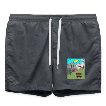 Alpes Escargots Lettres Montagnes Alm Facteur - Short de bain -  - Devant