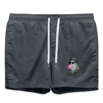 Leonardo Da Vinci mit Kaugummi und Sonnenbrille - Badeshorts -  - Vorne