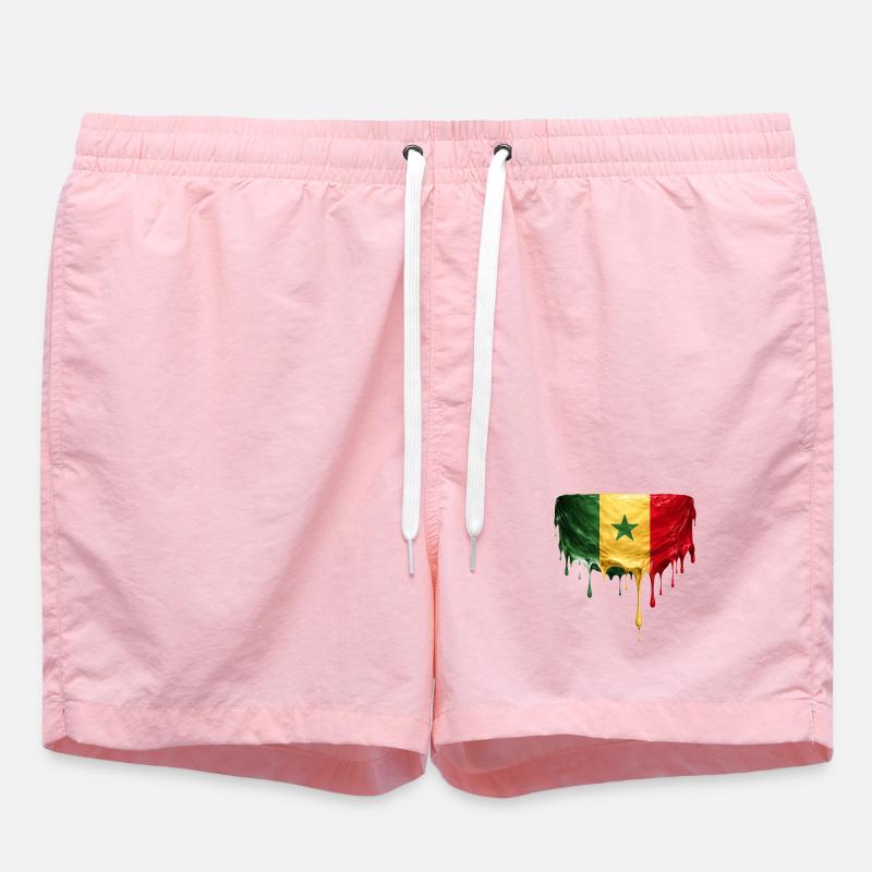Senegalin lipunpudotustaide - Uimashortsit - vaaleanpunainen