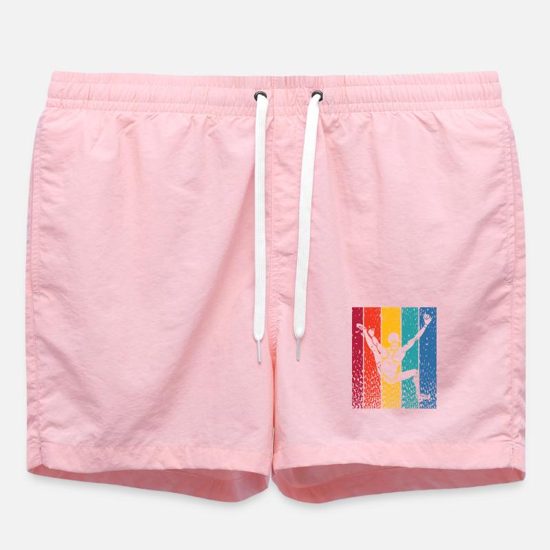 Boulderer Boulder Bouldering - Swim Trunks - pink