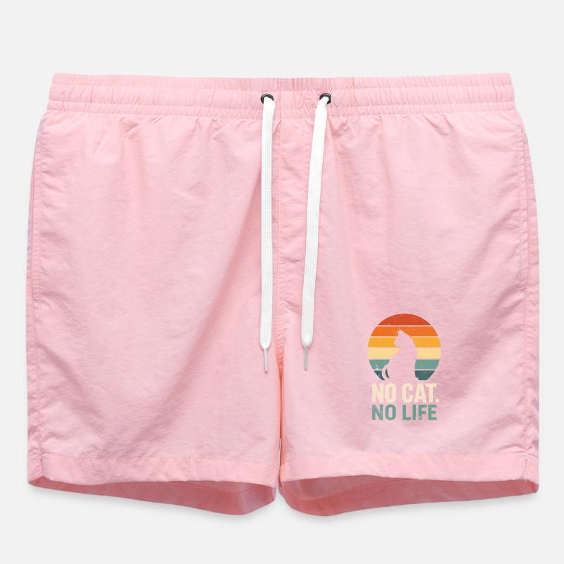 Pas de chat, pas de vie - Short de bain - rose