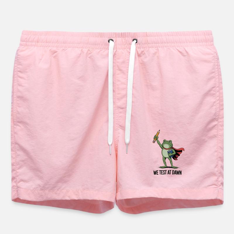Dawn Test Frog Hero - Swim Trunks - pink