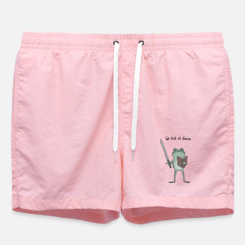 Dawnbound Frog Knight liest - Badeshorts - Pink