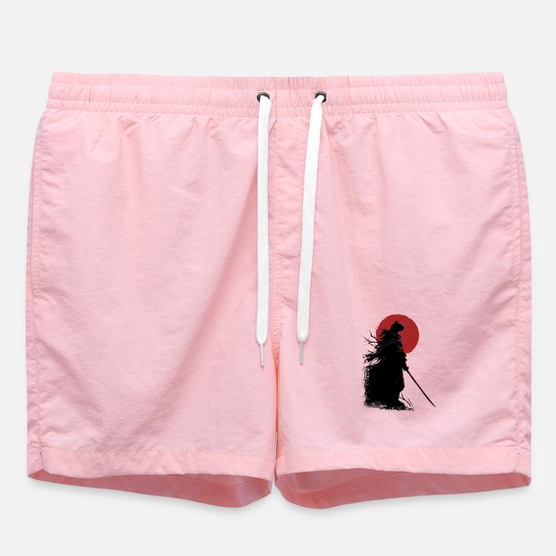 Chat samouraï - Short de bain - rose
