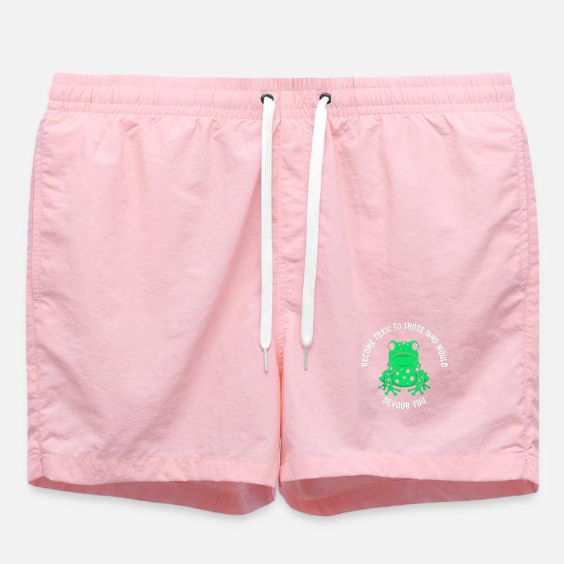 Toxic Frog Courage Rejection - Swim Trunks - pink