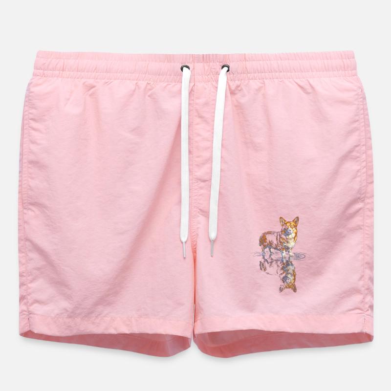 Wasserreflex Corgi - Badeshorts - Pink
